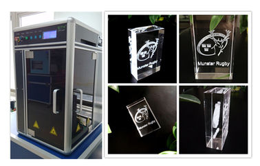 Porcellana 532nm si inverdiscono la macchina di cristallo di vetro dell'incisione laser del laser 3D per i regali di cristallo fornitore
